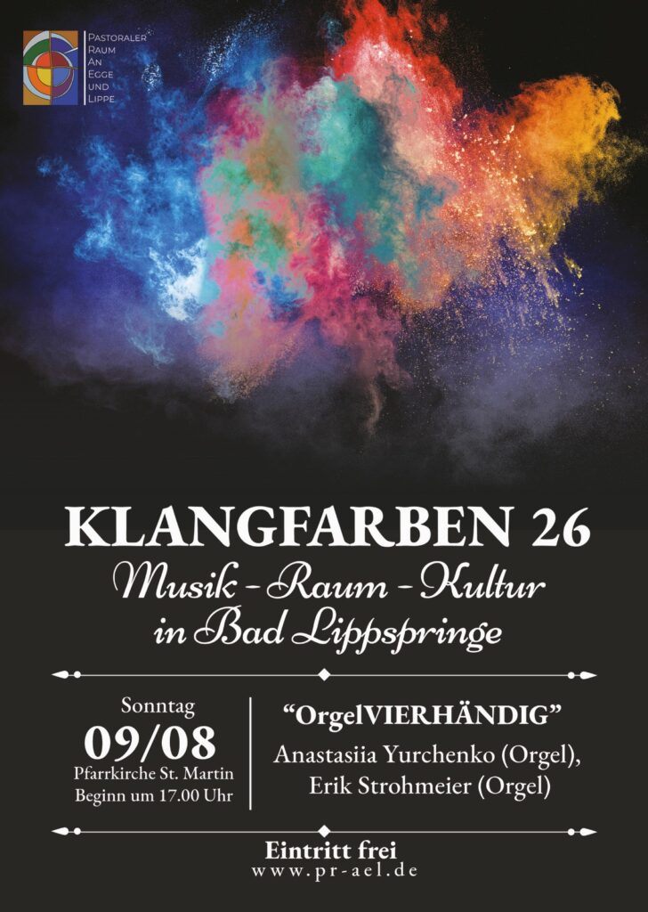 „Klangfarben26“ – OrgelVIERHÄNDIG
