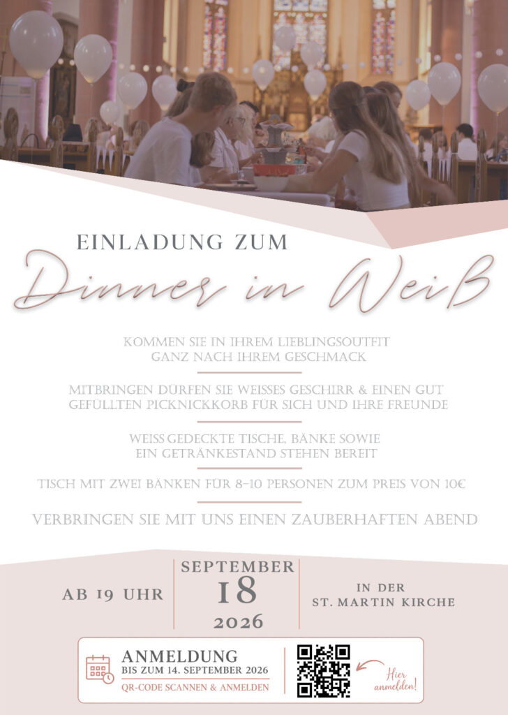 Gemeinderat lädt zum „Dinner in Weiß“
